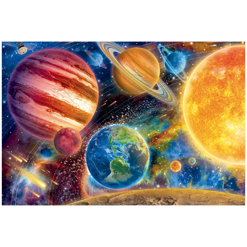 Foto 2 de Quebra-cabeça 200 peças Espaço Sideral