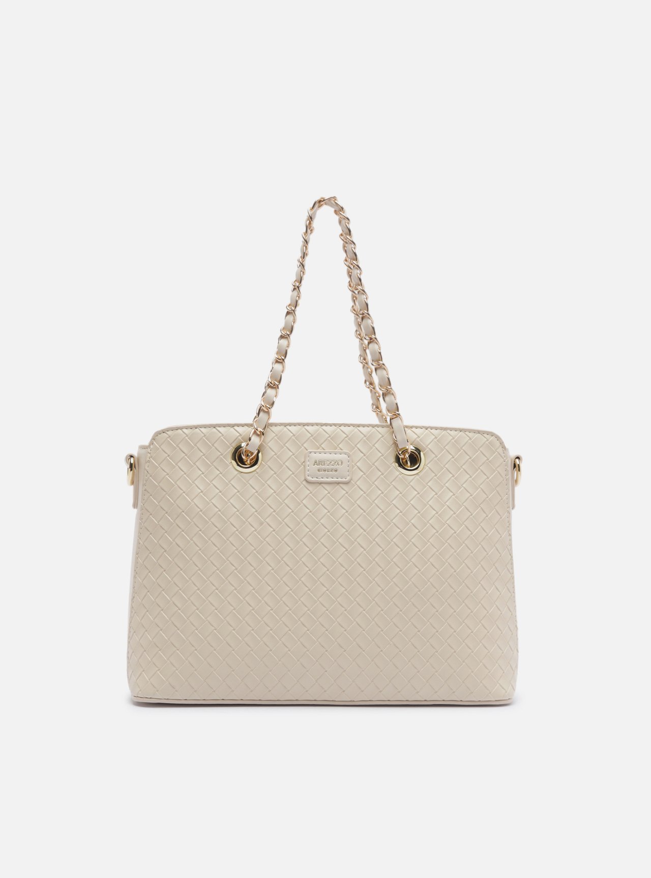 Bolsa Shopping Off White Tressê Média Corrente