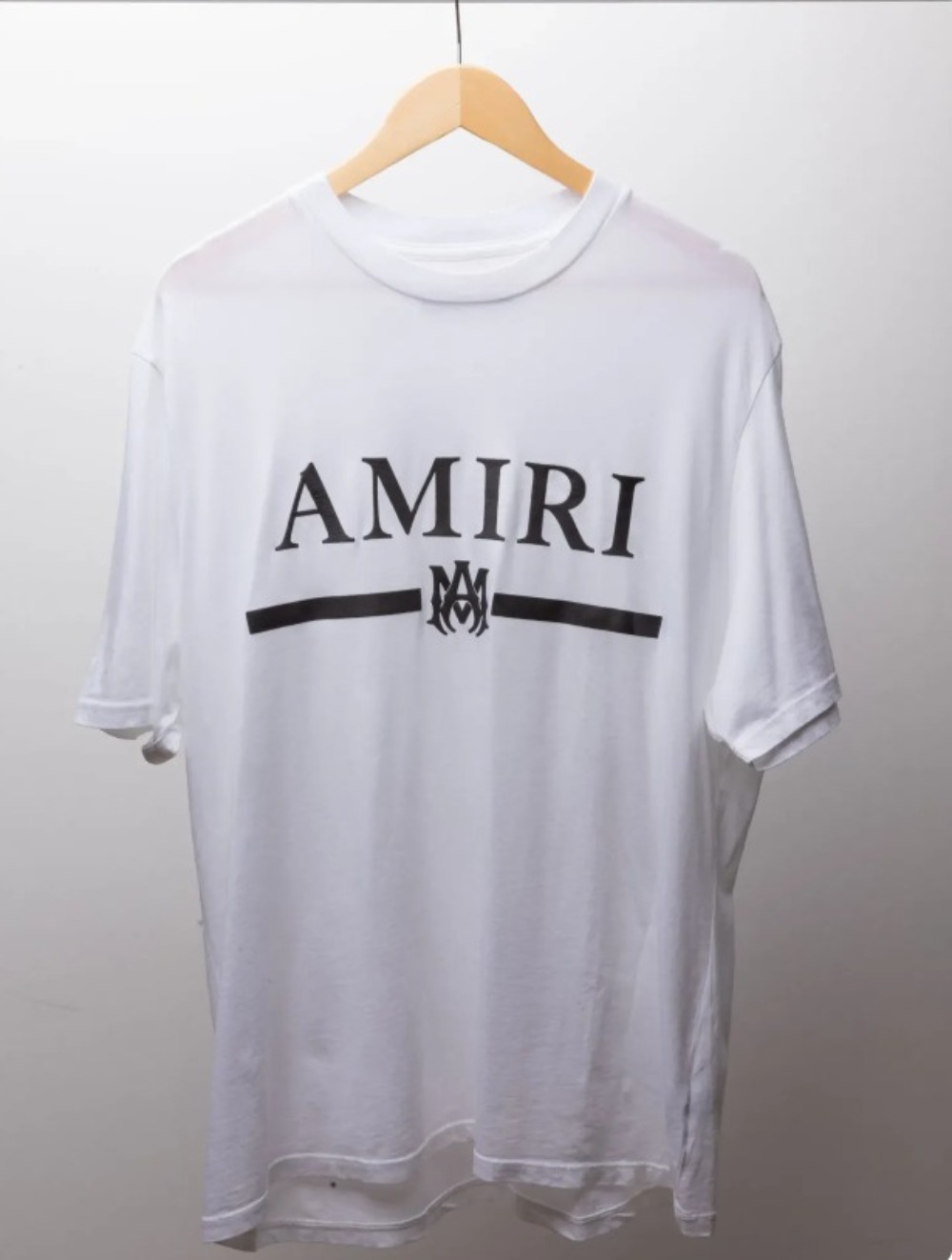 Camiseta Amiri Bar Logo White — XG, Novo