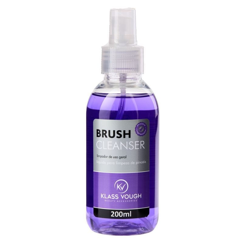 Brush Cleanser Limpador Líquido de Pincel 200ml Klass Vough