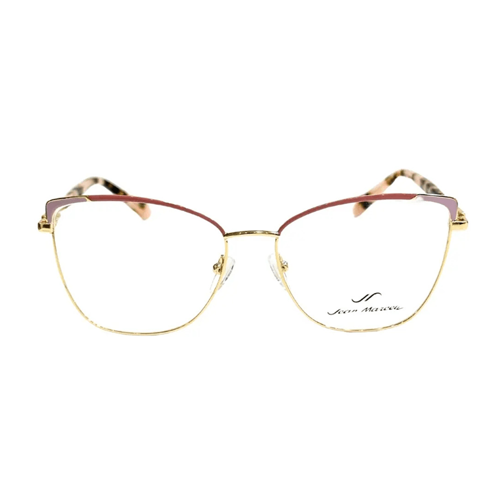 Armação para Óculos de Grau Feminina Jean Marcell JM1041 13A Dourado e Rosa