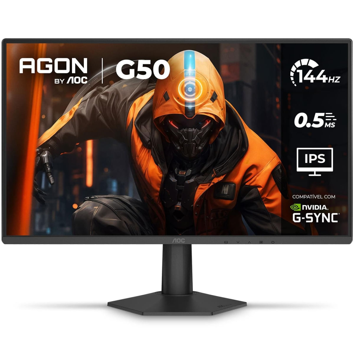Monitor Gamer 24” AOC AGON 24G50F 144Hz G-Sync 0,5ms HDR10