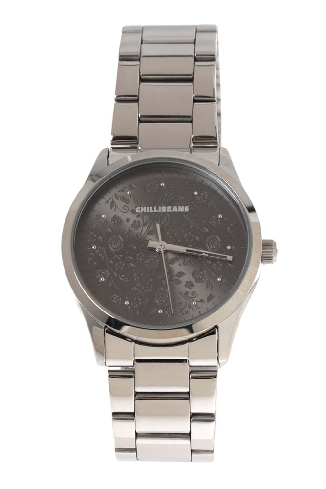 Relógio Feminino Analógico Chilli Beans Flower Metal Prata RE.MT.1226.2207 M