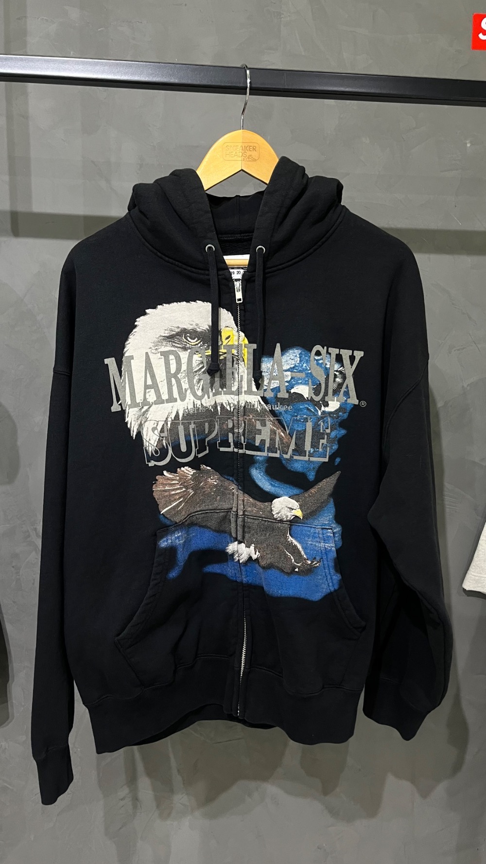 Maison Margiela x Supreme Jaqueta Eagle Zip Up Black SS26-W4 — M, Novo