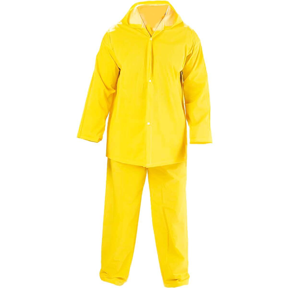 Conjunto Capa de Chuva Italiano Amarelo GG Worker