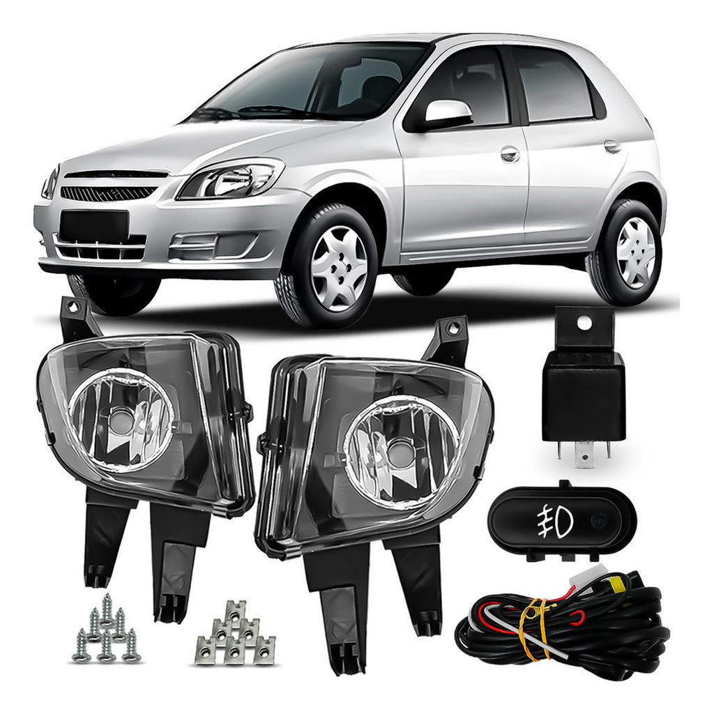 Kit Farolete De Milha Celta Prisma 2007 A 2012 Promoção