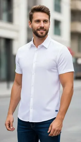 Camisa Masculina Casual Premium Bamborra