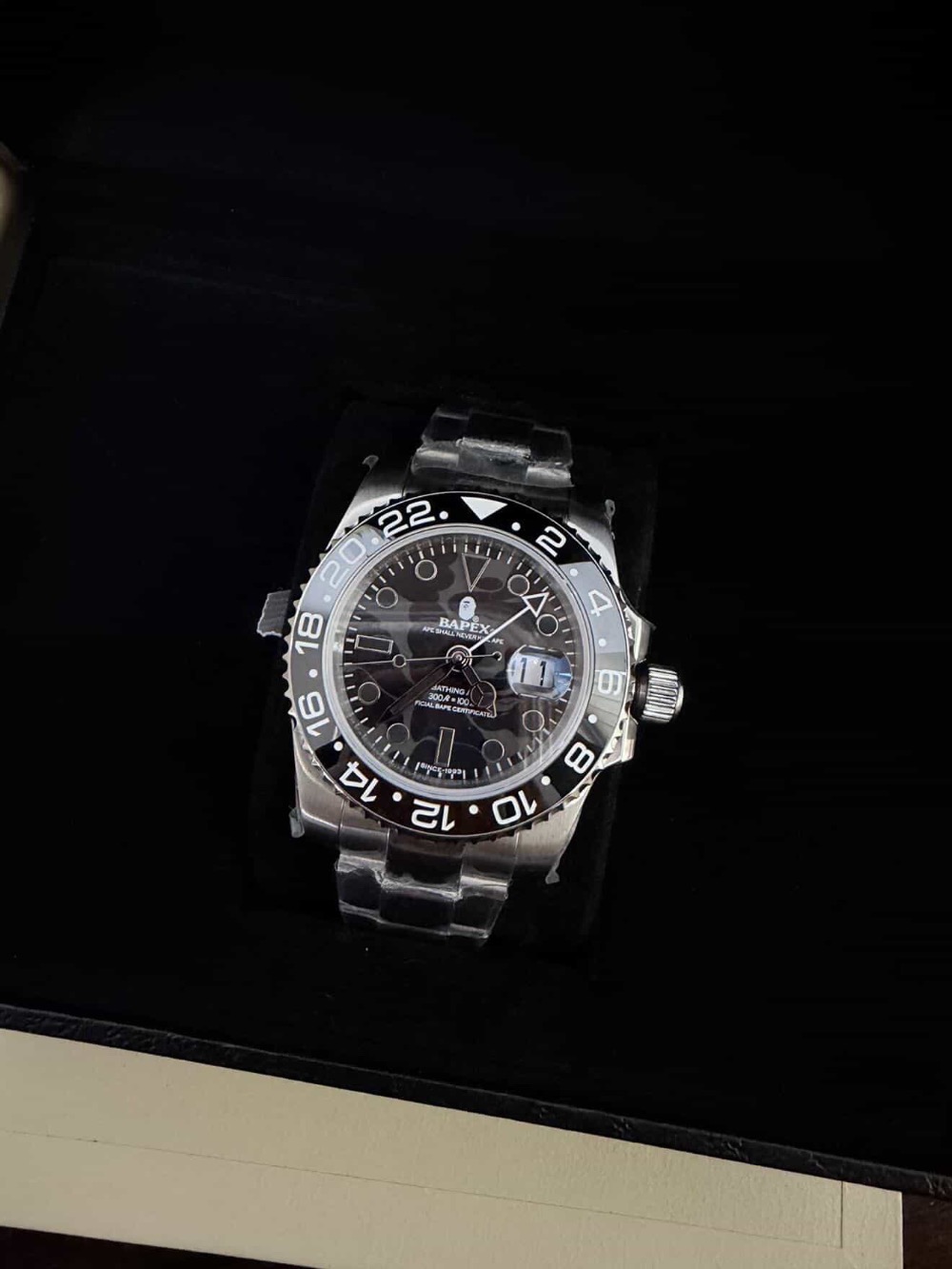 Relógio Bape Type 2 Bapex Color Camo Black — Único, Novo