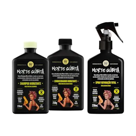 Kit Morte Súbita Shampoo+Condicionador+Spray Lola