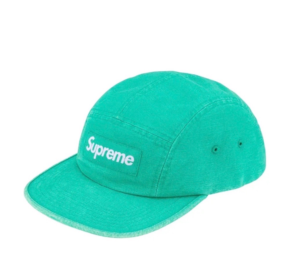Boné Supreme Canvas Camp Cap Teal SS26-W11 — Único, Novo