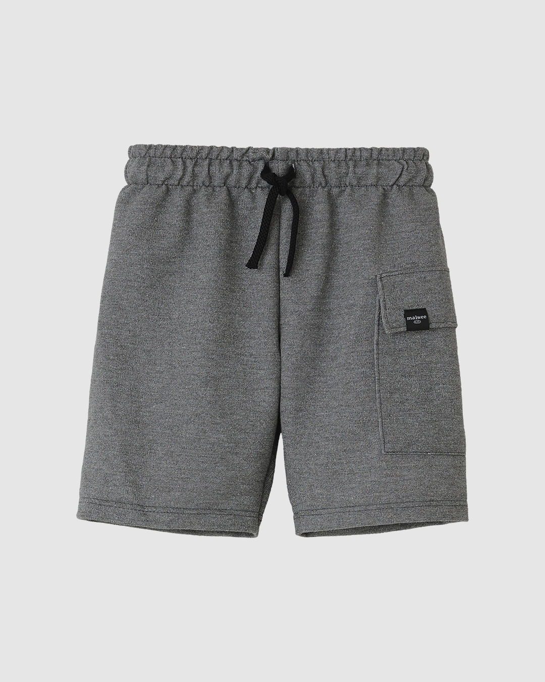 Bermuda Infantil Menino Bolso Lateral Com Lapela Em Moletinho Malwee Kids — Cinza - 8