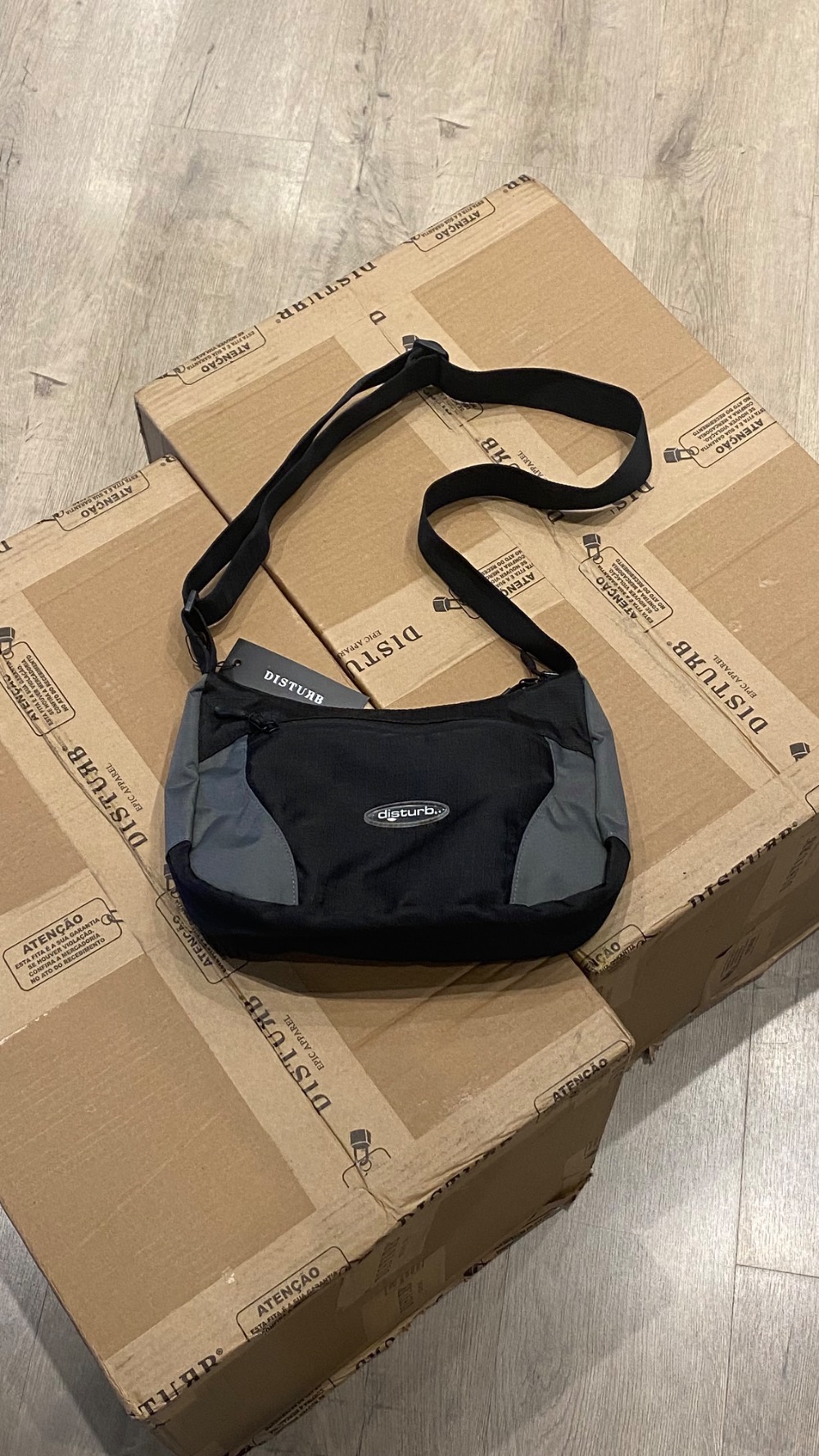 Bolsa Disturb Ripstop Messenger Black — Único, Novo