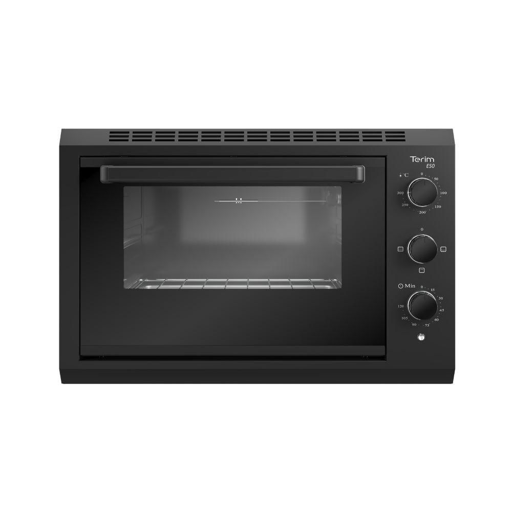 Forno Elétrico de Embutir Terim E50 Preto 50L com Grill e Timer Mecânico 110V