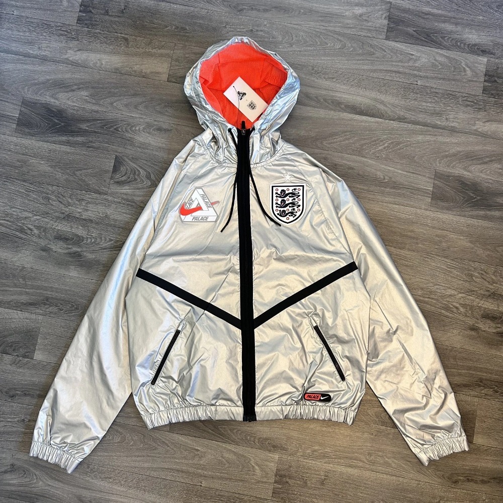 England x Palace x Nike Jaqueta Dri-Fit Academy Anthem Pewter Grey — G, Novo