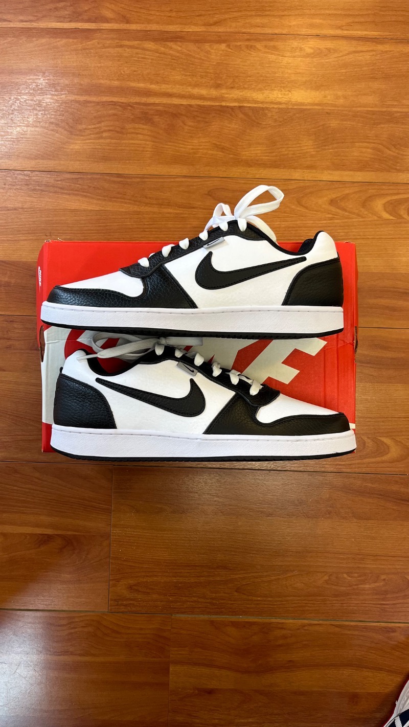 Foto 2 de Nike Ebernon Low PRM White Black Wolf Grey — 43, Novo