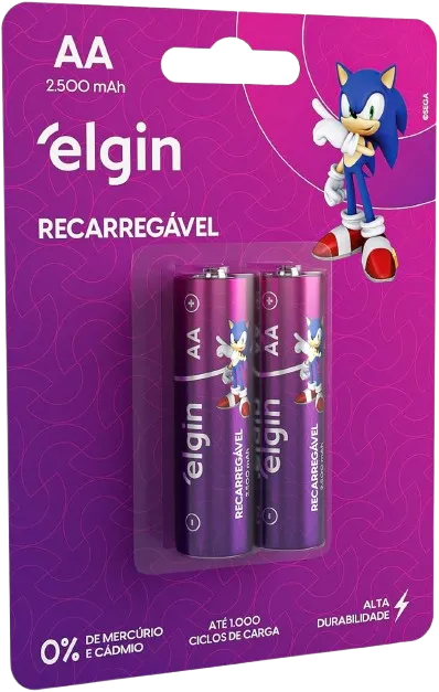 AA-2500 MAH-PILHA RECAR. BLIST 2 ELGIN