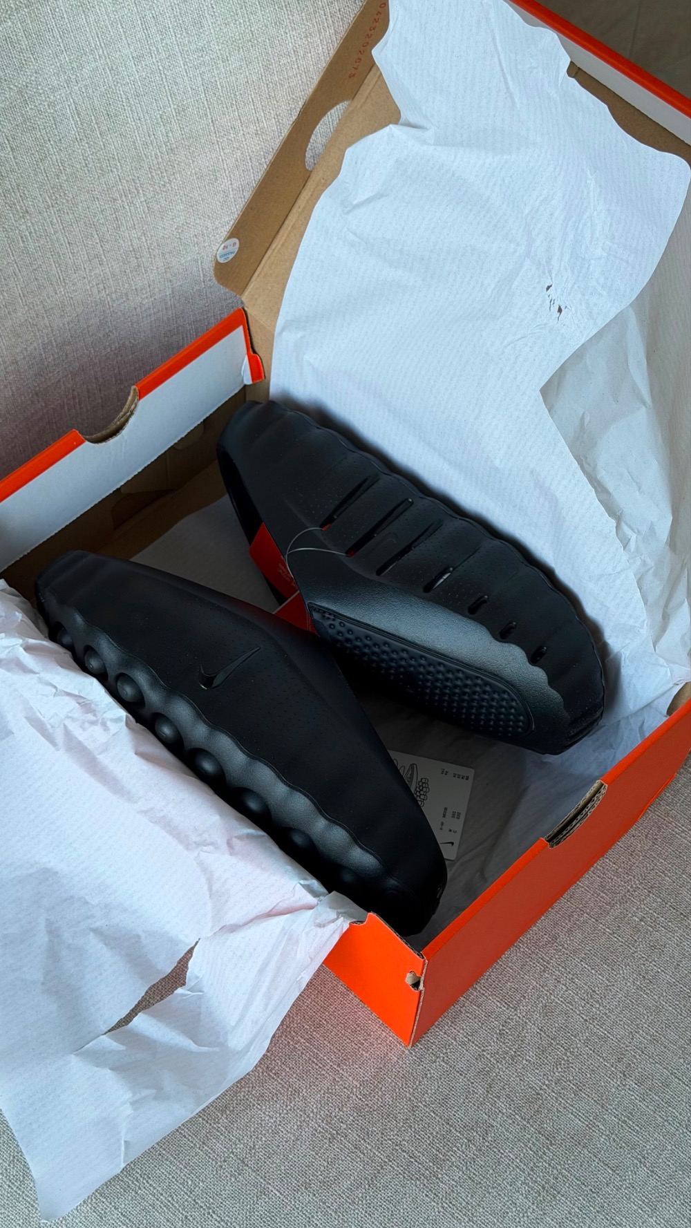 Nike Mind 001 Slide Triple Black — 38 / 39.5 / 40.5, Novo