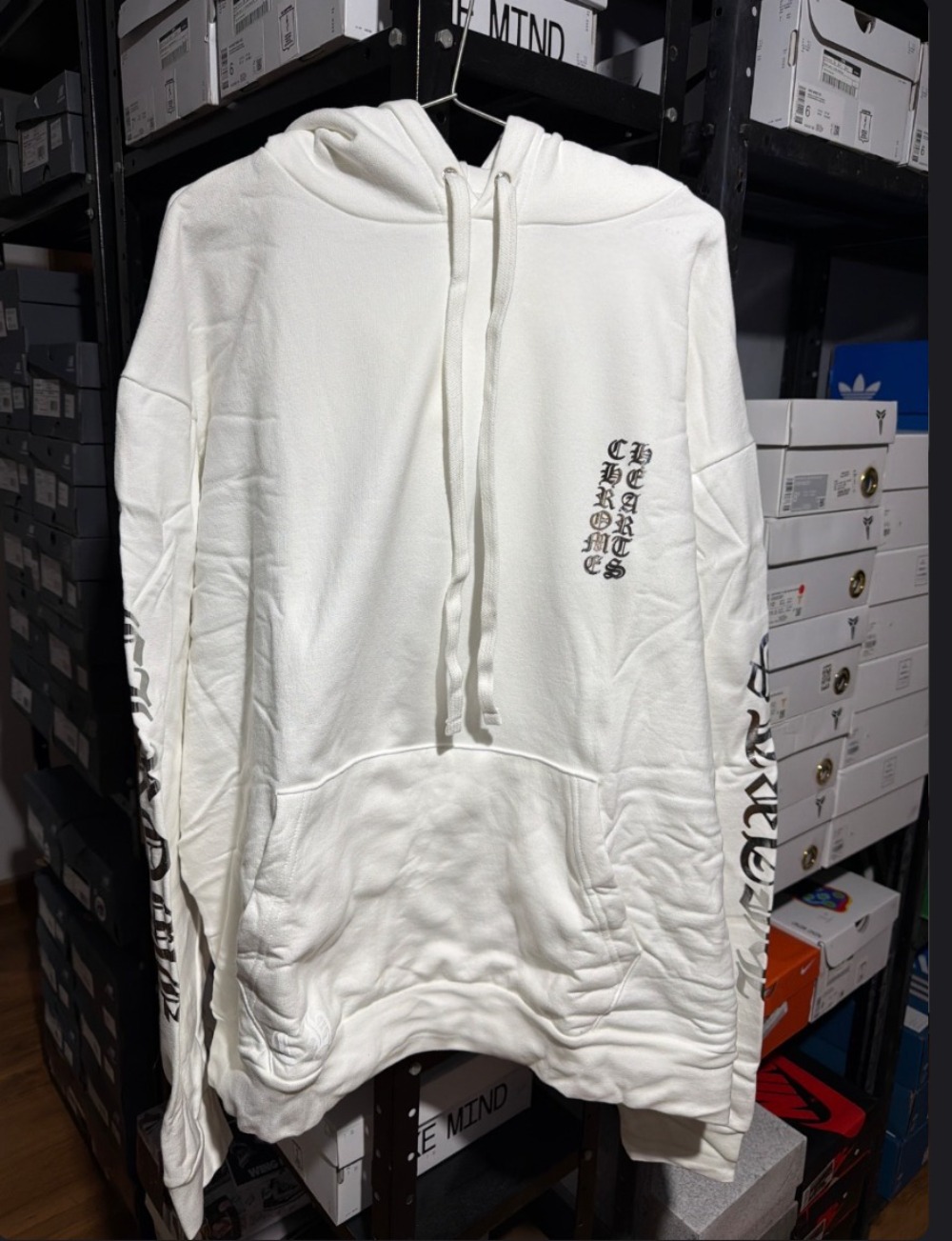 Moletom Chrome Hearts Foil Hoodie White — G, Novo