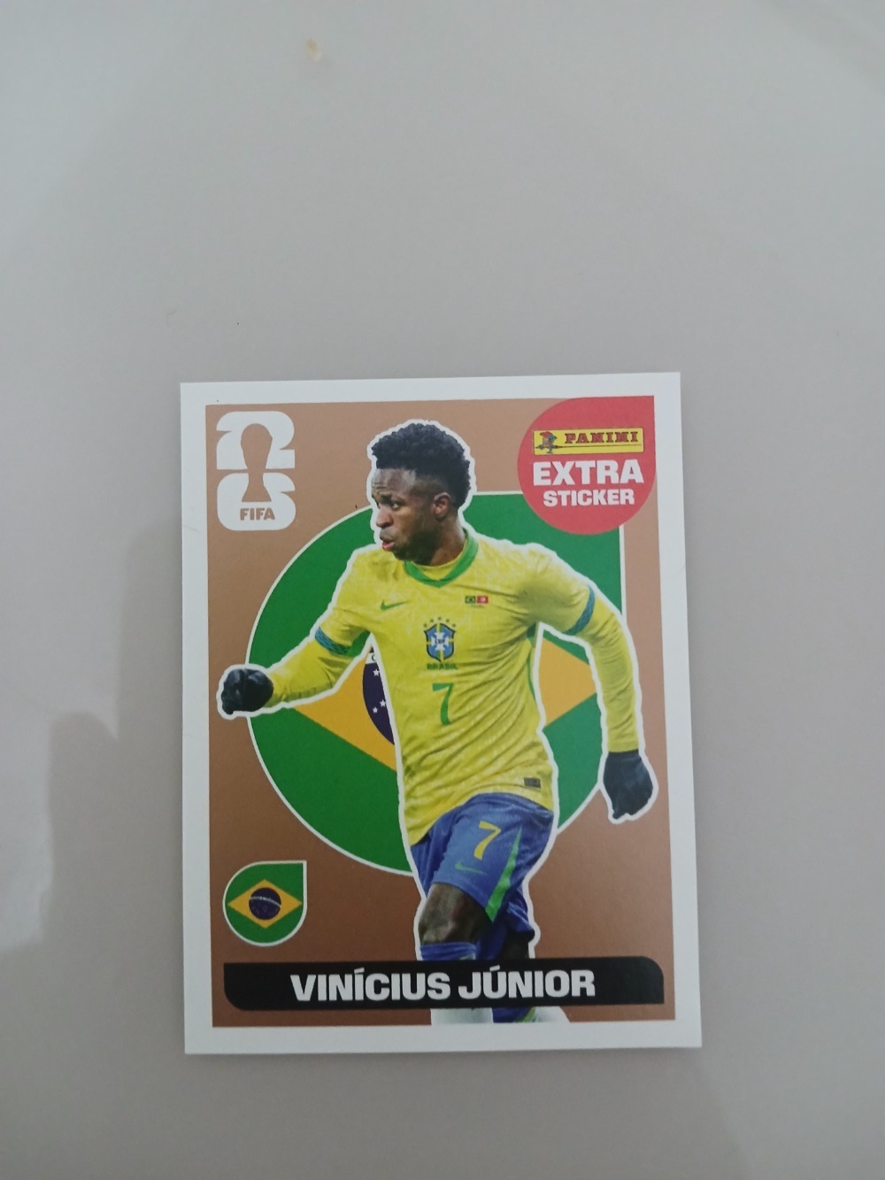 Figurinha Panini Vini Jr Legend Bronze FIFA World Cup 2026 — Near Mint, Novo