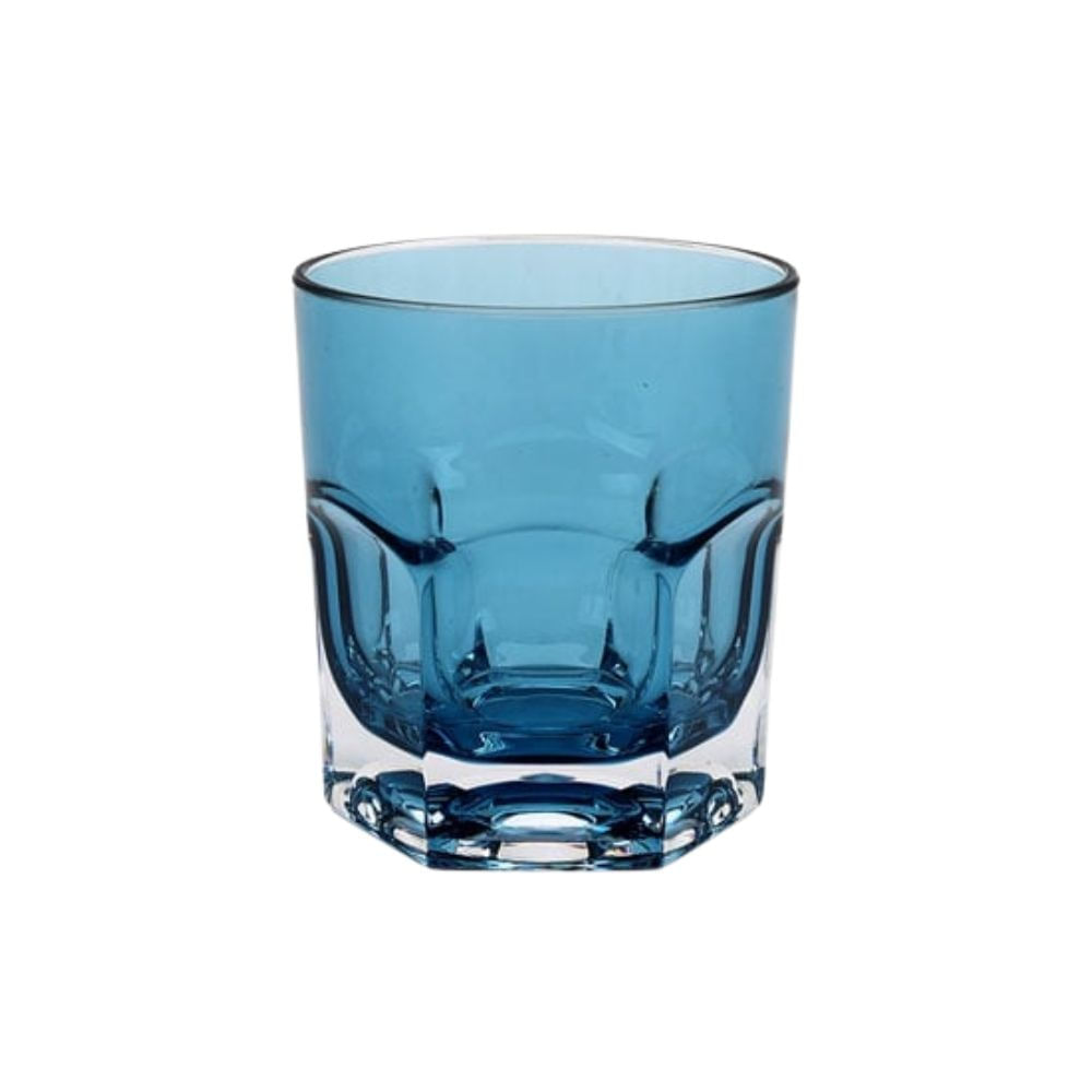 Copo em Acrílico Sextavado Azul - Entrecasa