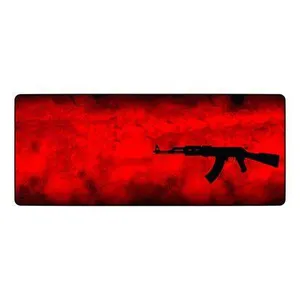 Mousepad Gamer AK47 PRO 900x400mm Vermelho