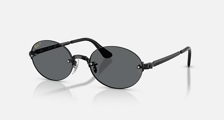 Ray-Ban Óculos De Sol Rb3929 By A$ap Rocky Polarizado - Quadro Preto Lente Cinza 54-20