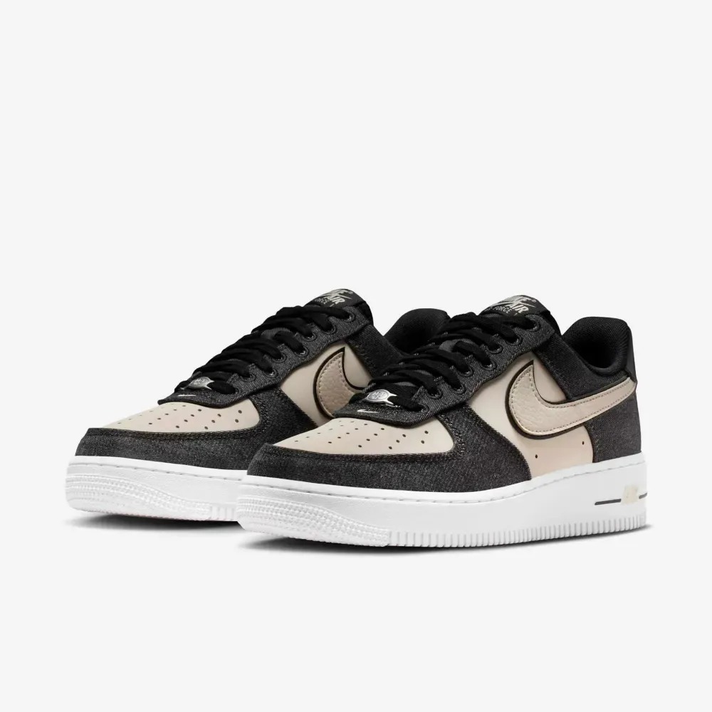 Nike Air Force 1 Low '07 SE Black Denim Net — 37, Novo