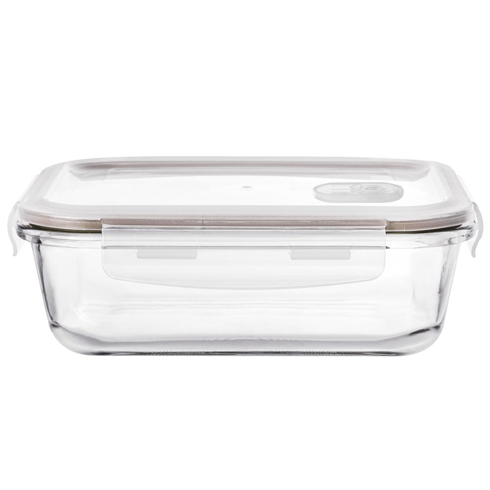 Pote Hermético Retangular em Vidro 640ml 6x177x13cm