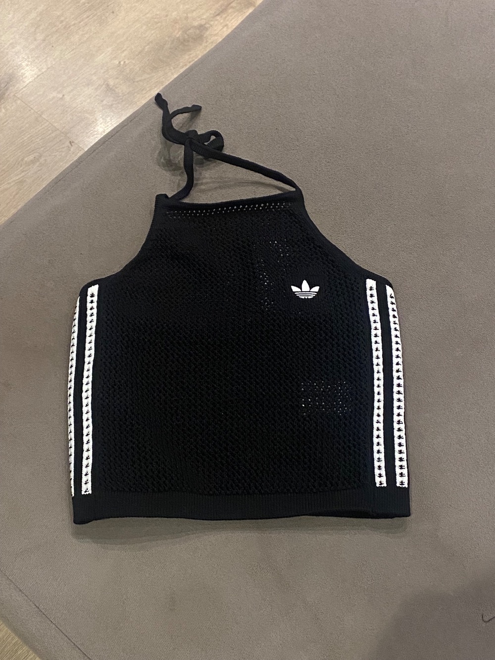 Top adidas Crochê Black — PP, Novo