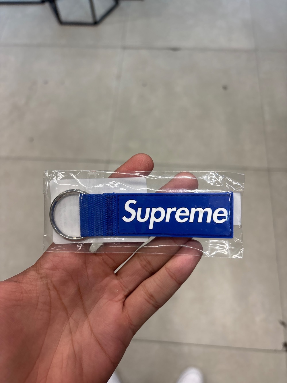 Chaveiro Supreme Webbing Royal SS26-W16 — único, Novo