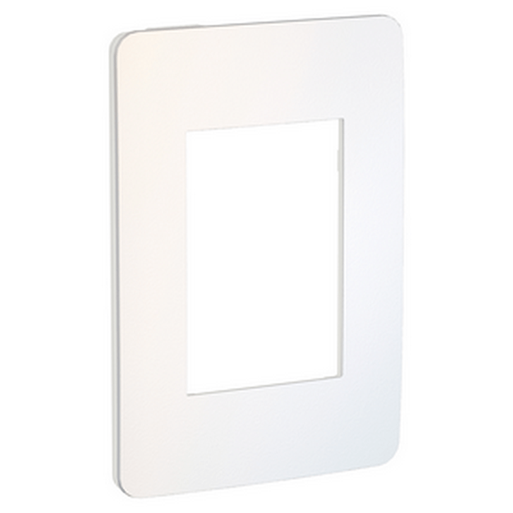 Placa 4x2 3 Módulos Branco Chrome Soft Orion Chrome Schneider