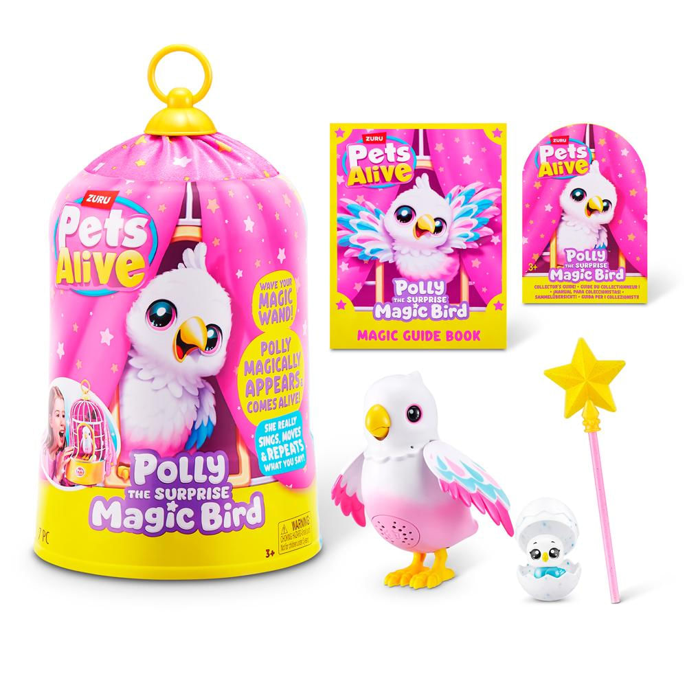 Foto 2 de Pelúcia Pássaro Mágico Pets Alive Polly The Magic Bird