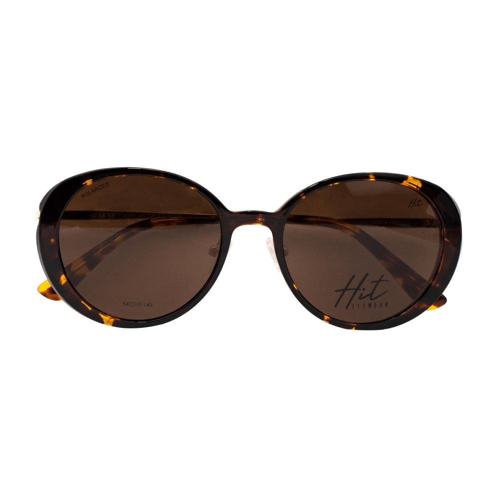 Armação para Óculos de Grau Feminino Hit 1 4299 Rosé Gold com Demi Marrom