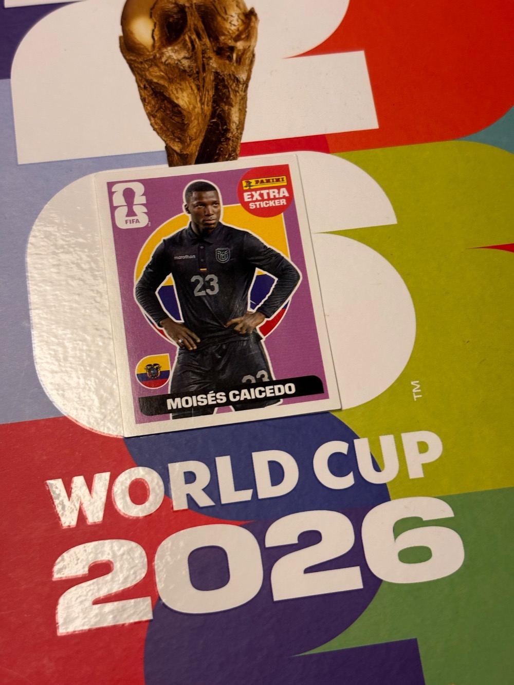Figurinha Panini Moisés Caicedo Legend Roxo FIFA World Cup 2026 — Único, Novo