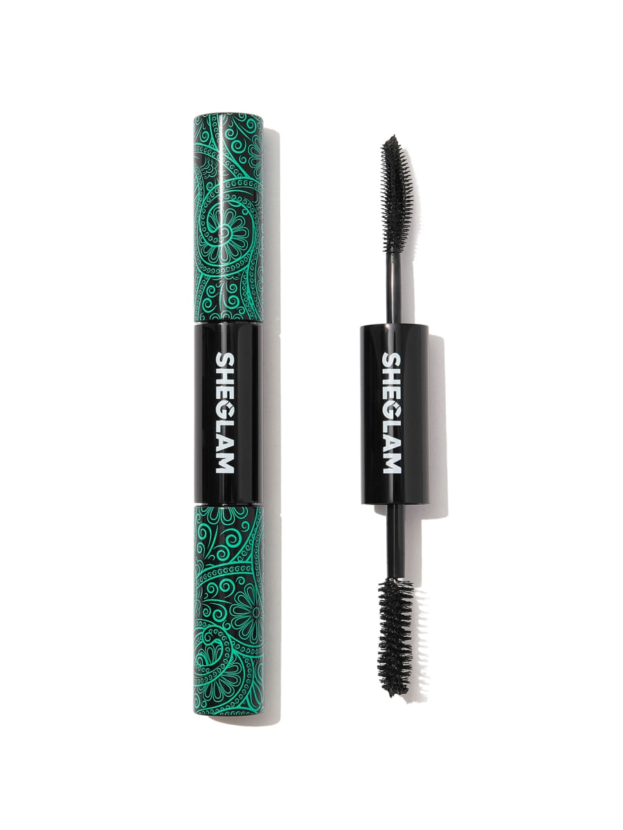 Máscara de Cílios a Prova d'água All-In-One Volume & Length Waterproof Black Sheglam 2x4g