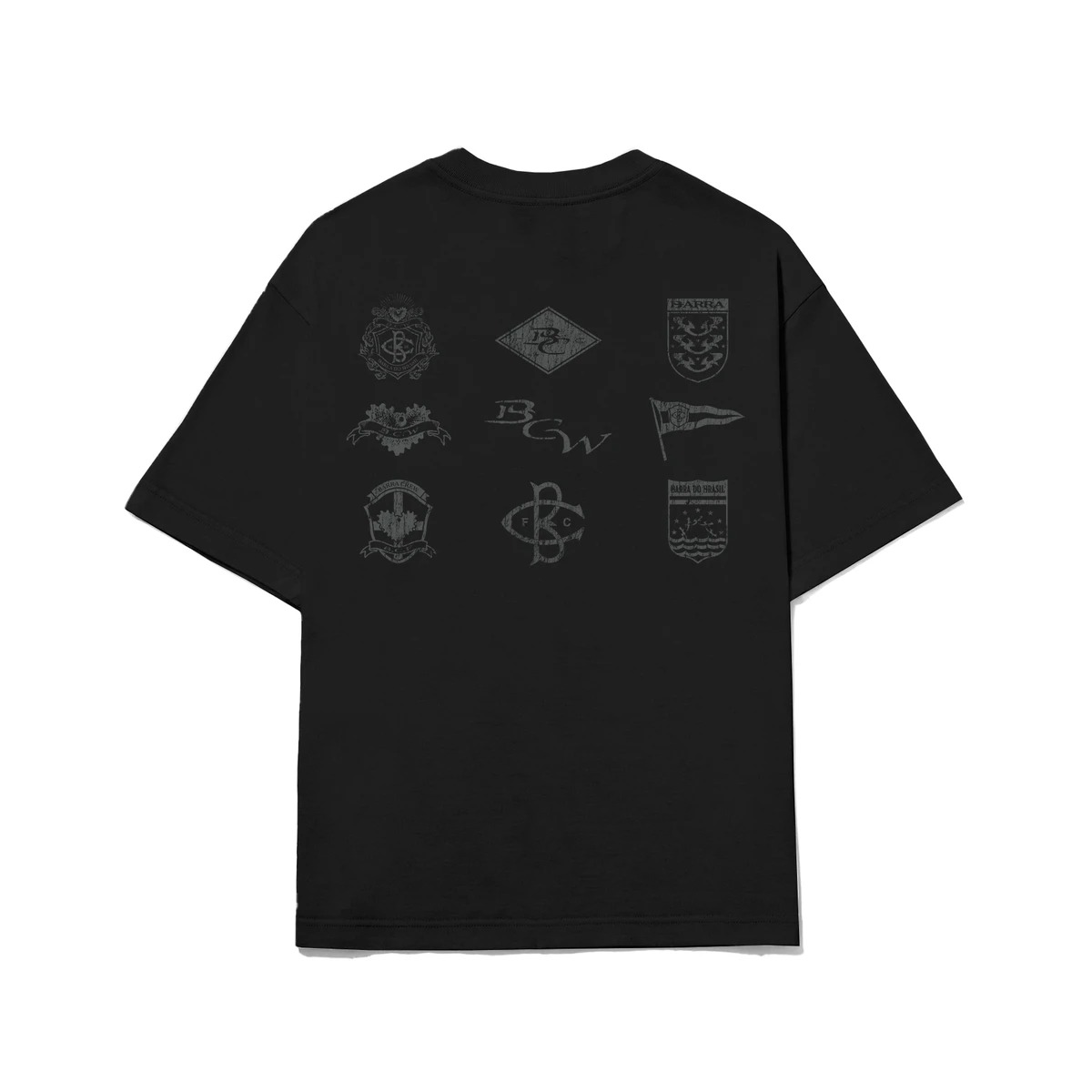 Camiseta Barra Crew Bandeiras Black — PP / P / M / G / XG, Novo
