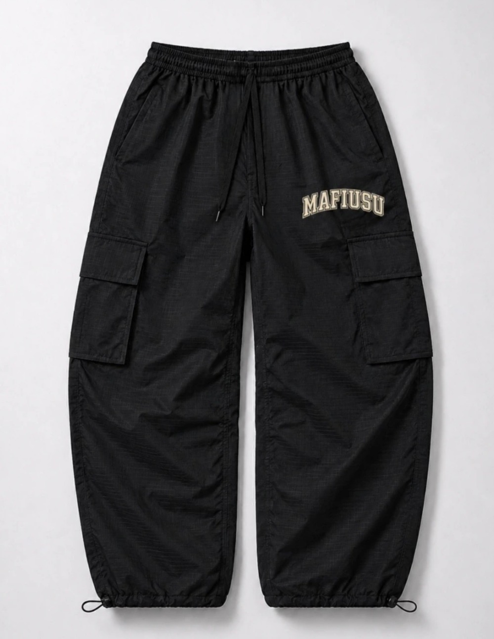 Calça MAFIUSU Cargo RipStop College Black — G / XG, Novo