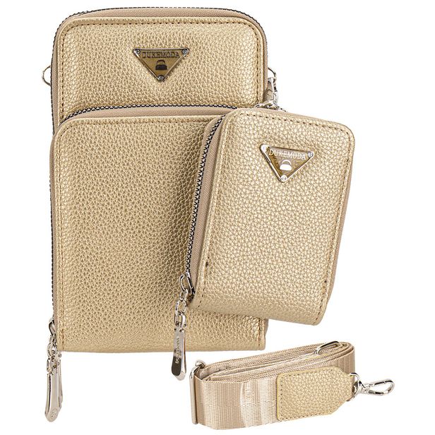 Bolsa Feminina Transversal H.E H2010 OURO