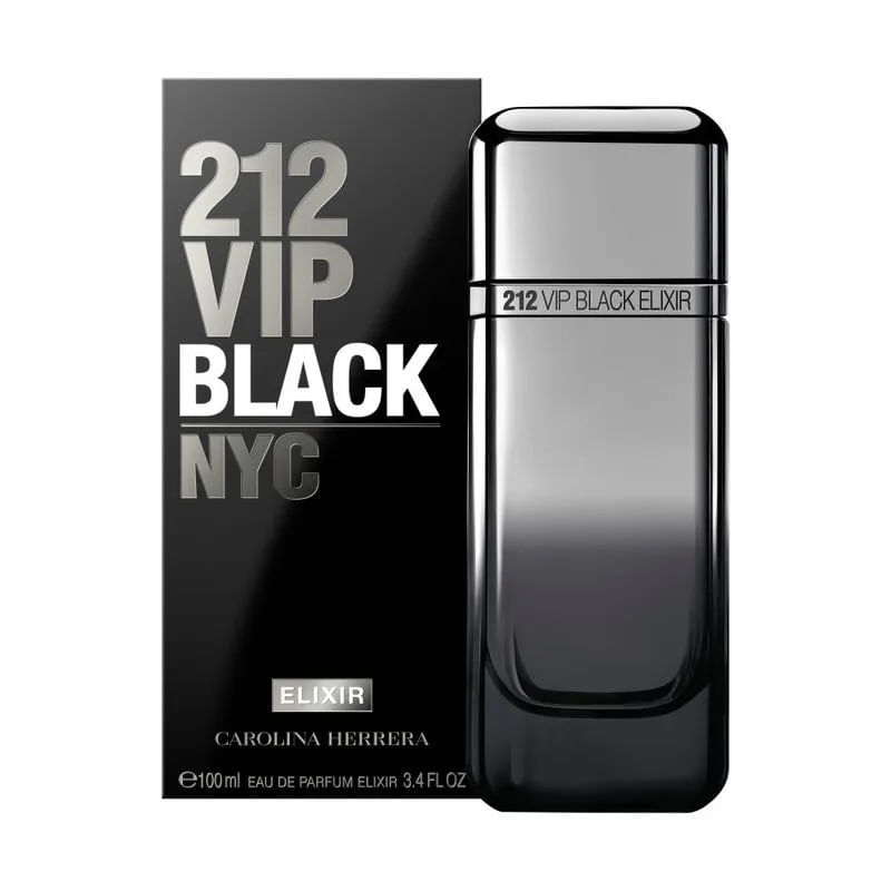 212 VIP Black Elixir Carolina Herrera Eau de Parfum 100Ml