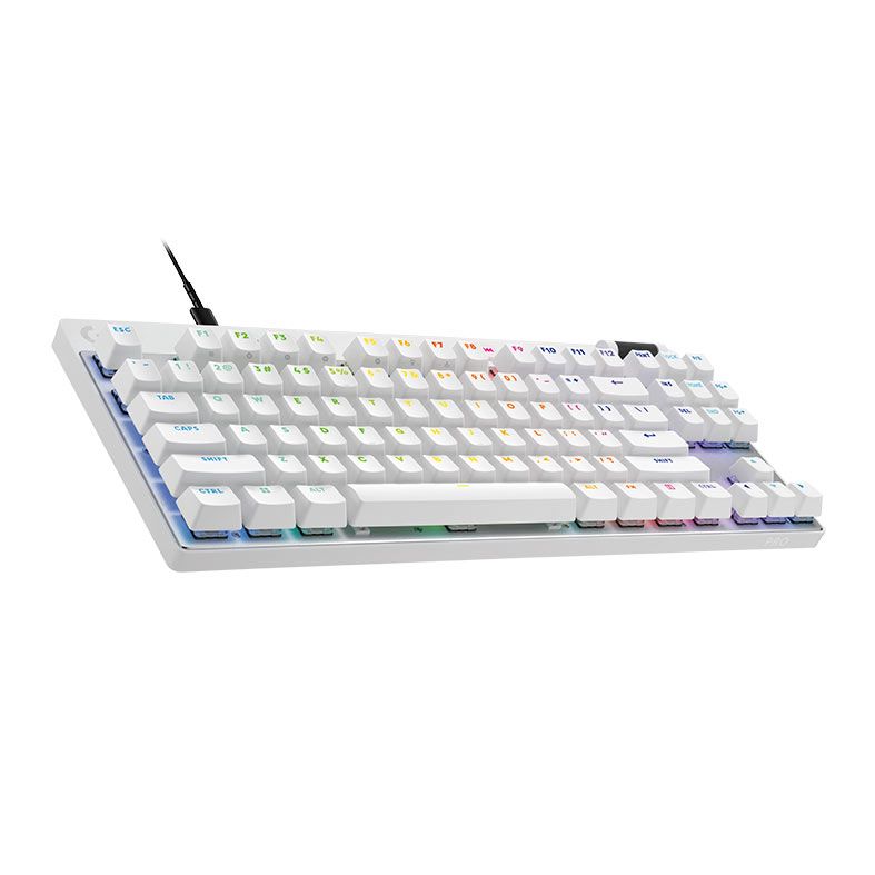 Foto 2 de Teclado Magnetico Logitech G Pro X TKL Rapid, RGB, Branco, 920-013132