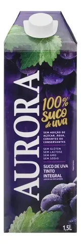 Suco De Uva Aurora Tinto Integral Caixa 1,5l