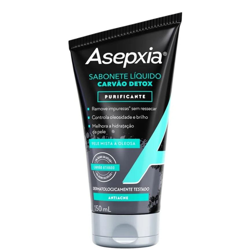 Asepxia Carvão Detox Purificante - 150mL - 7 898636 192458