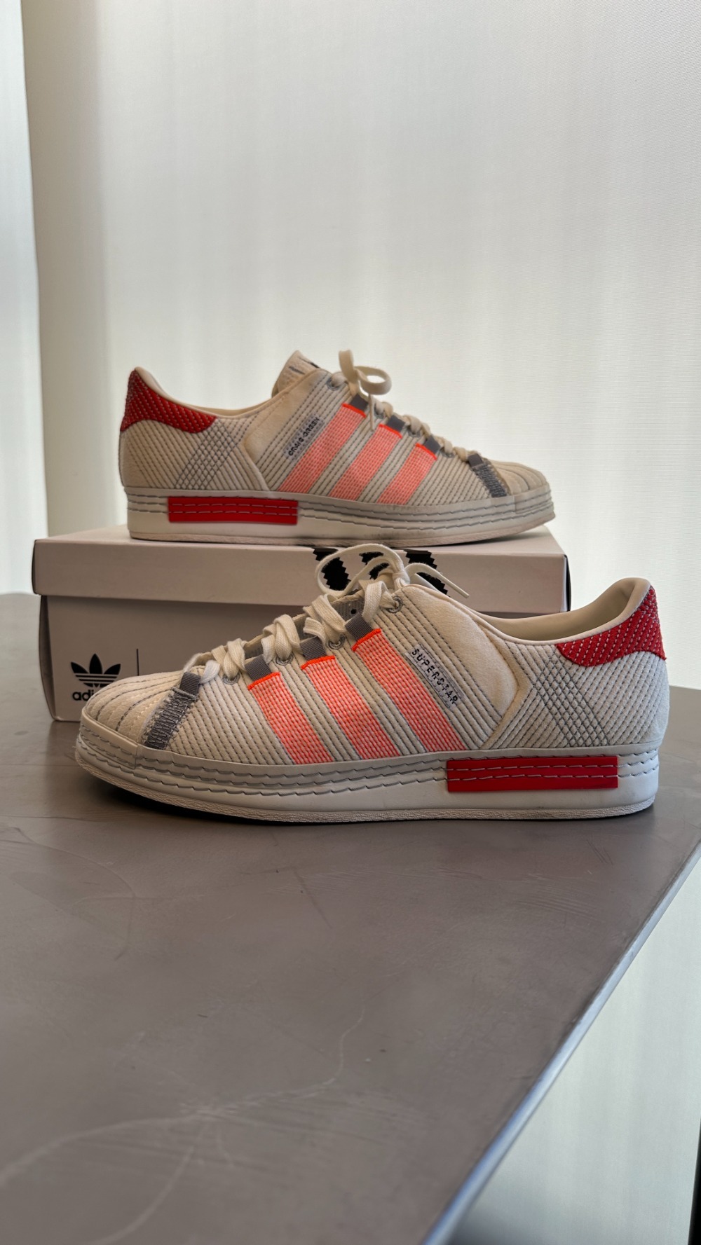 Craig Green x adidas Superstar Off White Bright Red — 43, Usado