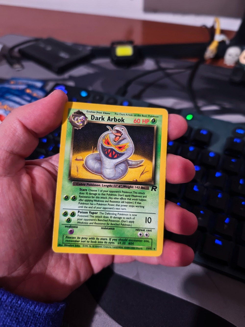 Dark Arbok (19/82) Team Rocket Pokémon TCG — Lightly Played, Usado