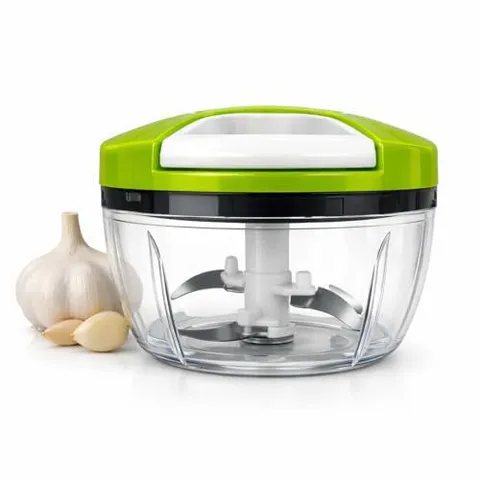 Mini Processador Manual 3 Lâminas Aço Inoxidável
