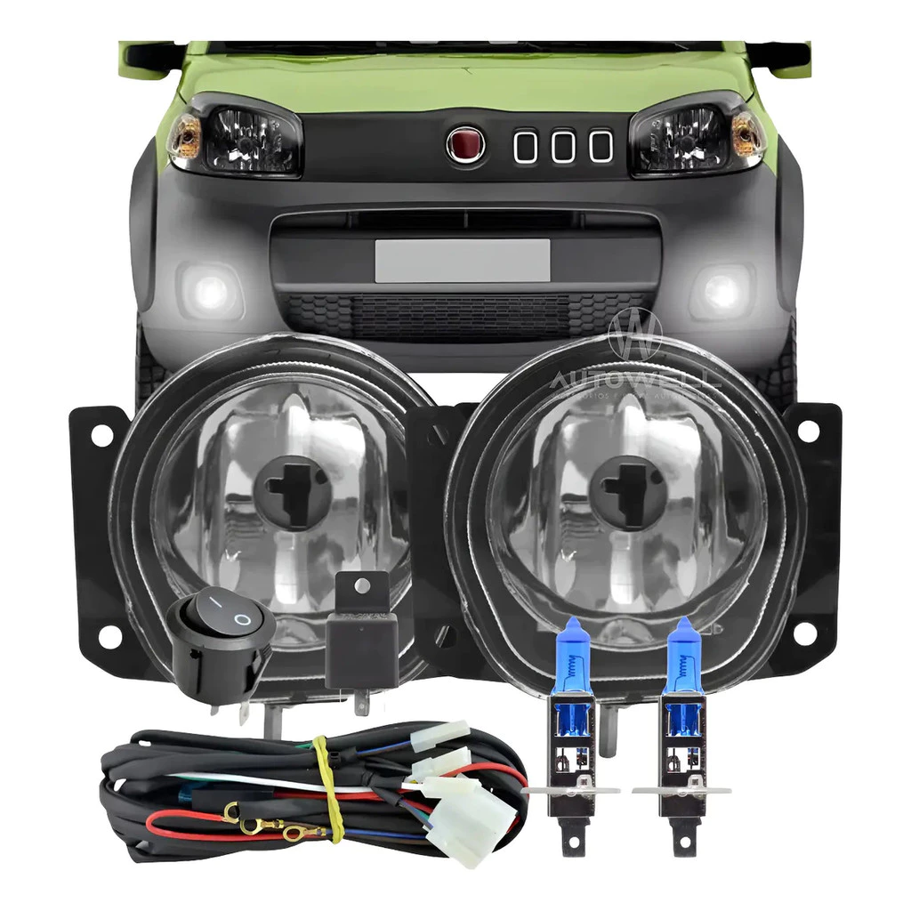 Kit Farol Milha Neblina Uno Vivace Attractive 2011 Até 2016