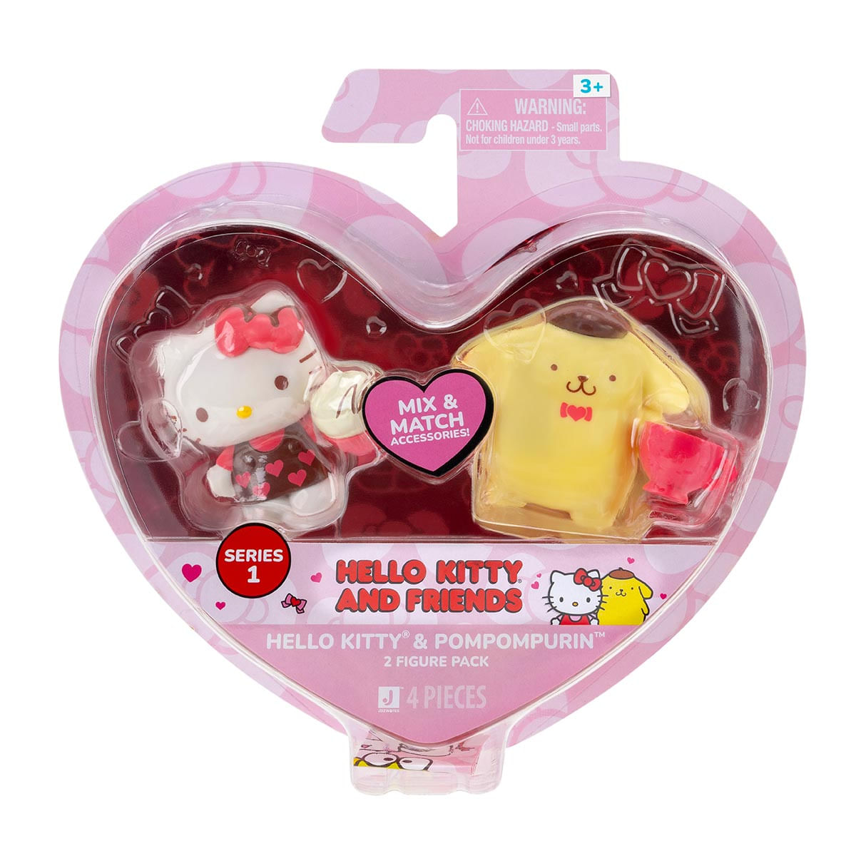 Bonecas Hello Kitty e Pompompurin Dia Namorados Hello Kitty