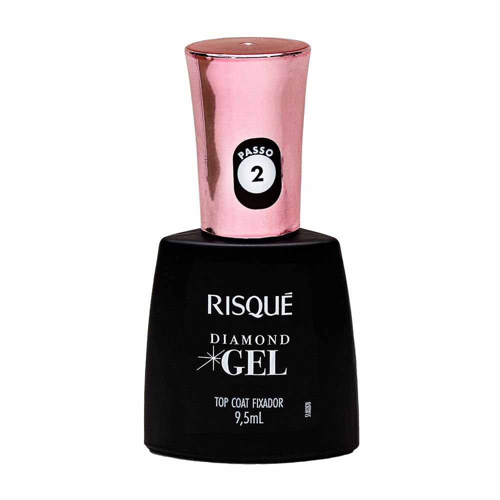 Top Coat Fixador Risqué - Diamond Gel Cremoso — 9,5ml