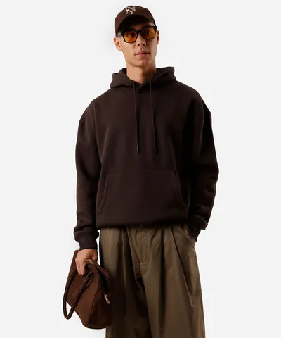 Blusão Moletom Masculino Oversized Marrom