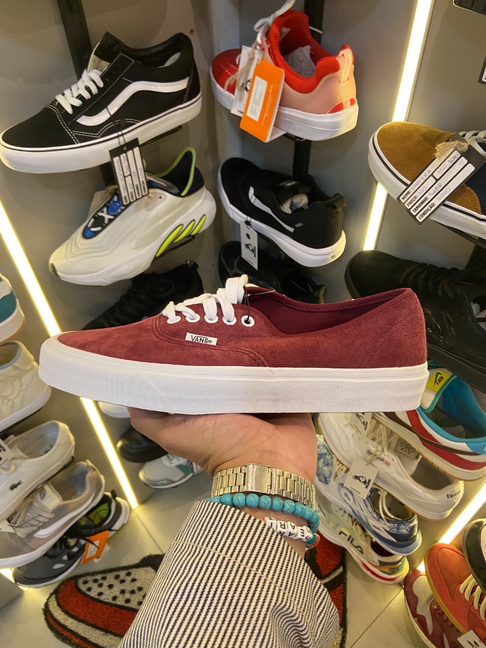 Vans Authentic Pig Suede Red — 39, Novo